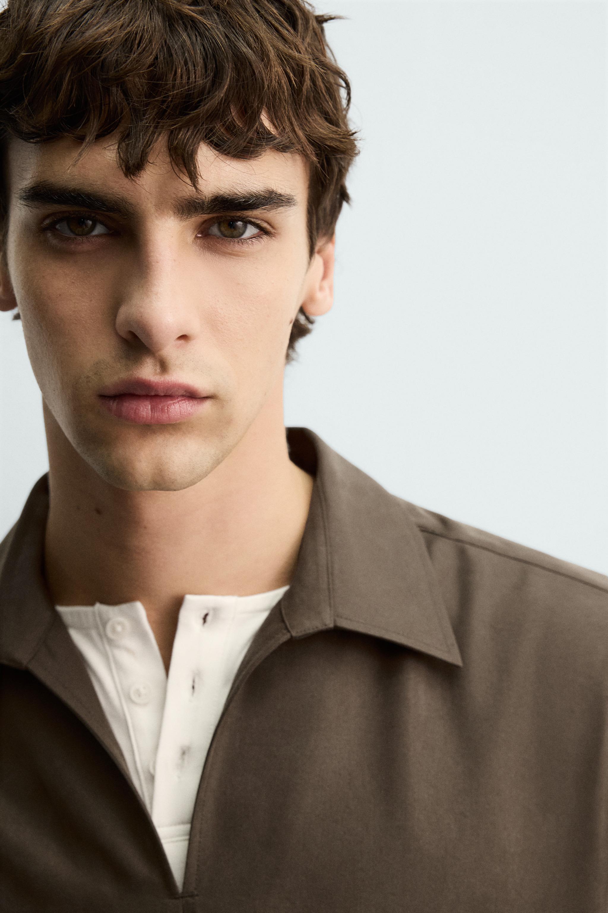 FLOWY POLO SHIRT